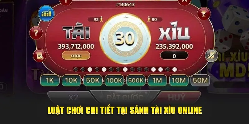 Luật chơi chi tiết tại sảnh tài xỉu online